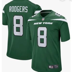 Nike Green and White Men's Jersey